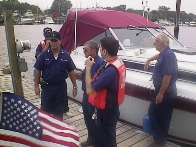members on dock