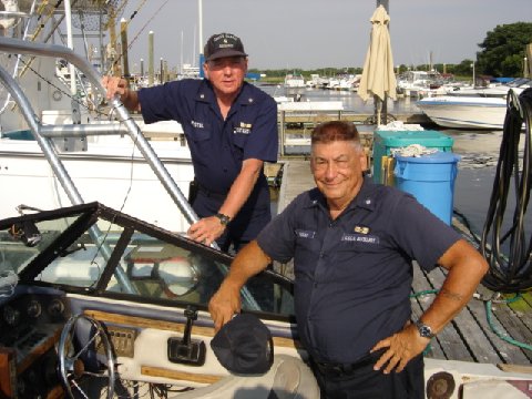 Richard and Robert on Boat